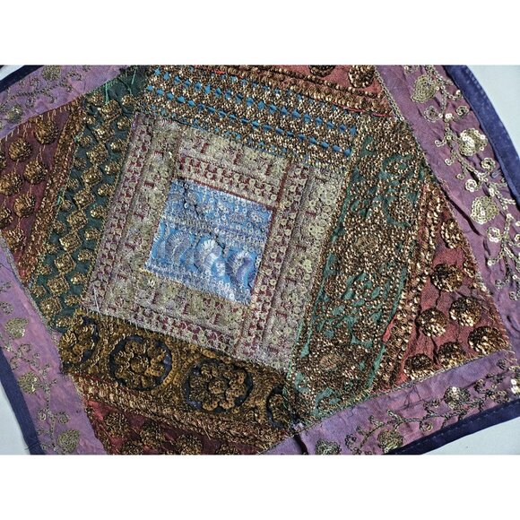 Set Of 3 Handmade Embroidered Pillow Covers Made In India - Picture 9 of 9